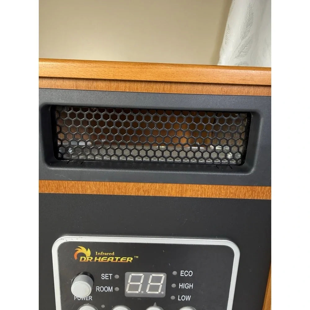 Portable Space Heater 1500-Watt Infrared Floor Mount with Dual Heating System